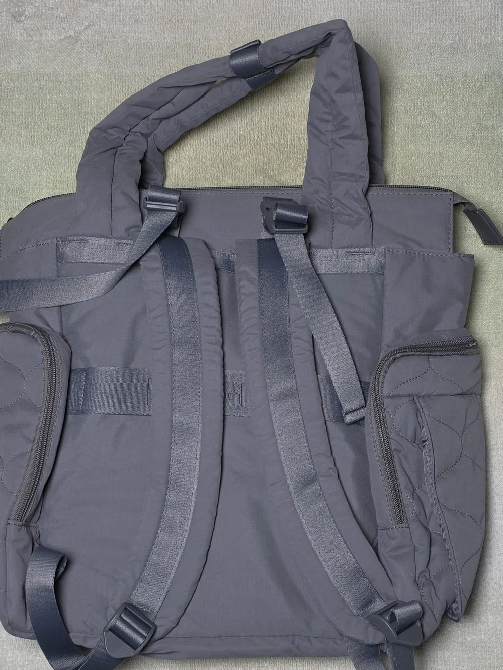 Huggies Cozy Hug Pack Quilted Diaper Bag - Light Gray